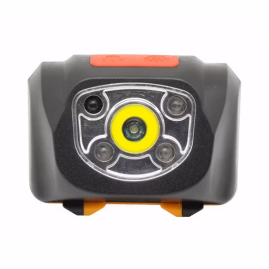 Lampe frontale LED rechargeable à lumière rouge COB montée sur la tête Helius